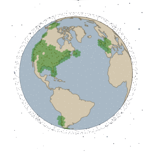 Starlink Satellite and Coverage Map